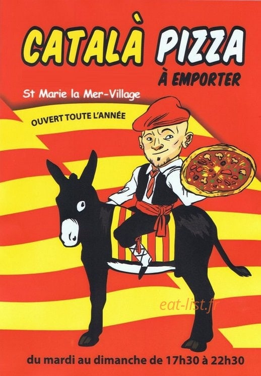 Català Pizza — carte page 1