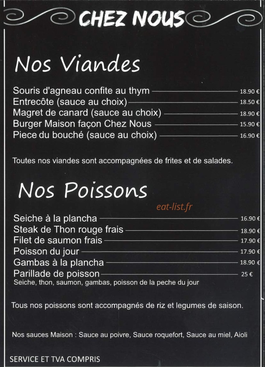 Chez Nous — carte page 2