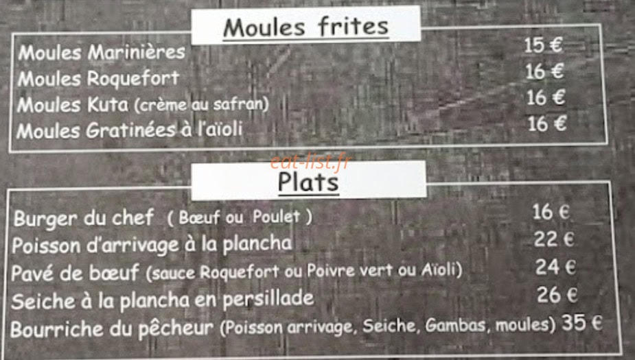 Kuta Café — carte page 4