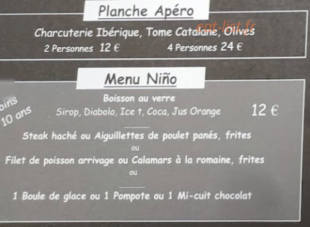 Kuta Café — carte page 3