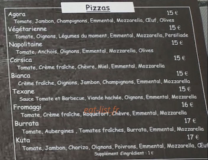 Kuta Café — carte page 5