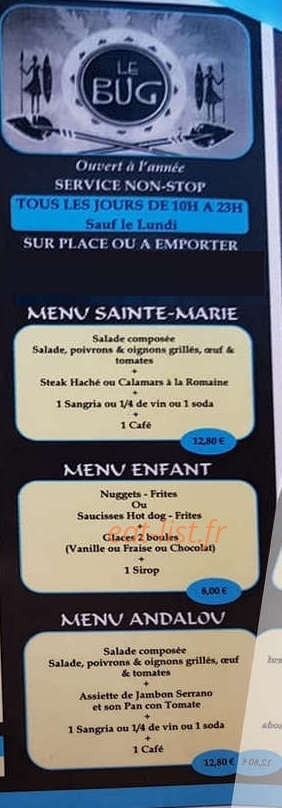 Le Bug — carte page 1