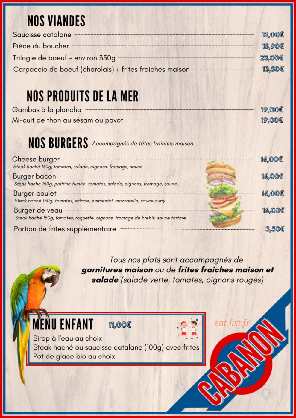 Ô Cabanon — carte page 2
