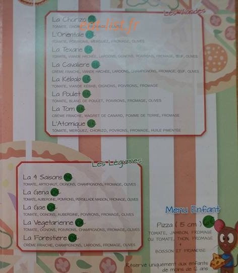 Pizza Ferrer — carte page 3