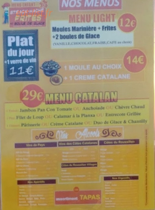 Sol y Mar — carte page 4