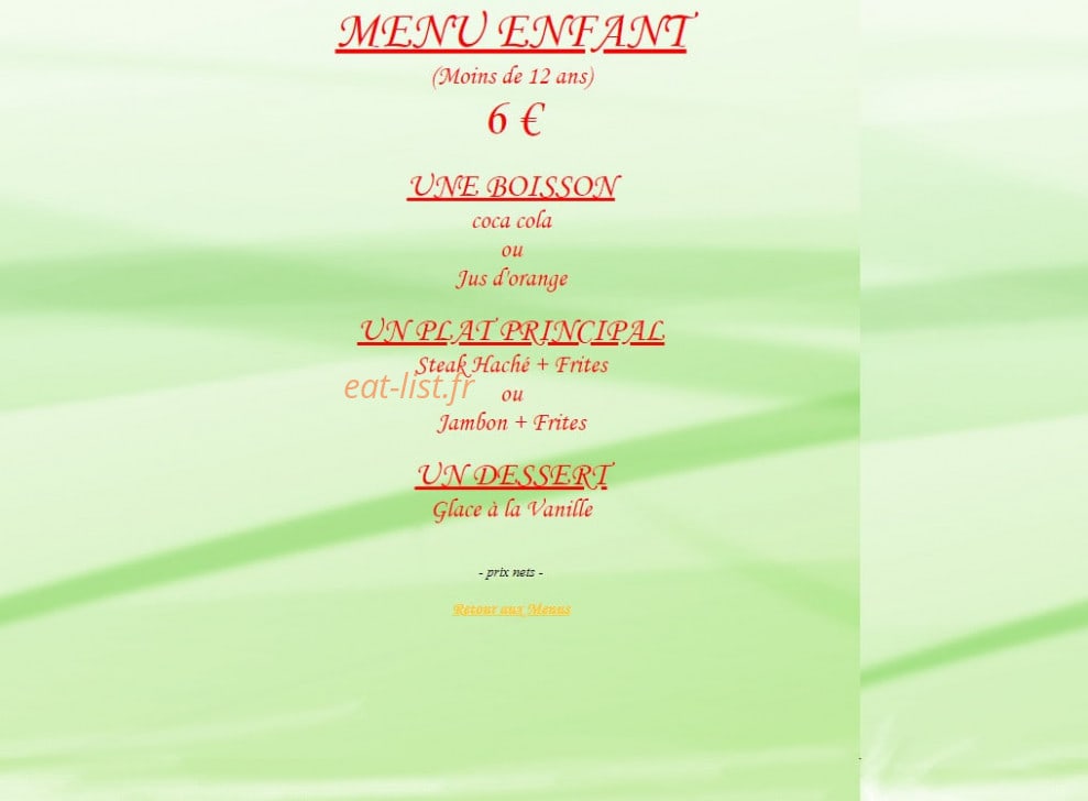 Le Regent — carte page 6
