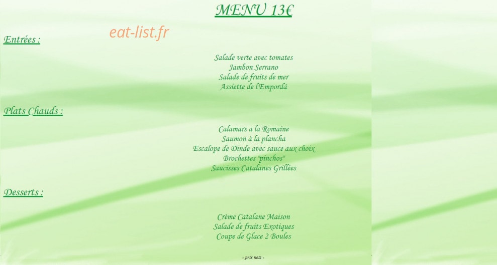 Le Regent — carte page 7