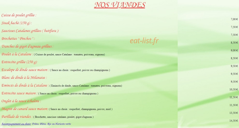 Le Regent — carte page 4