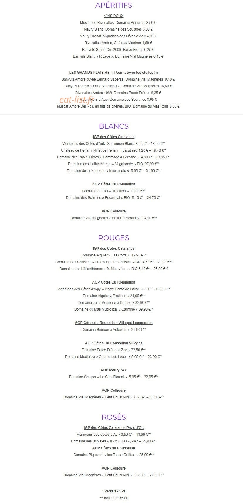 66 sur Vins — carte page 3