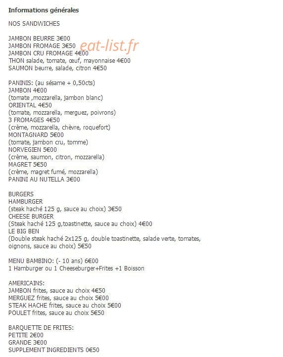 Chez Jo — carte page 2