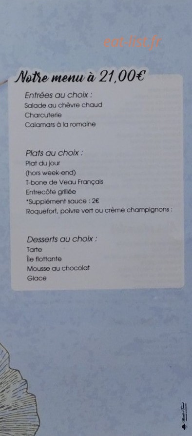 Chez Jimmy — carte page 6