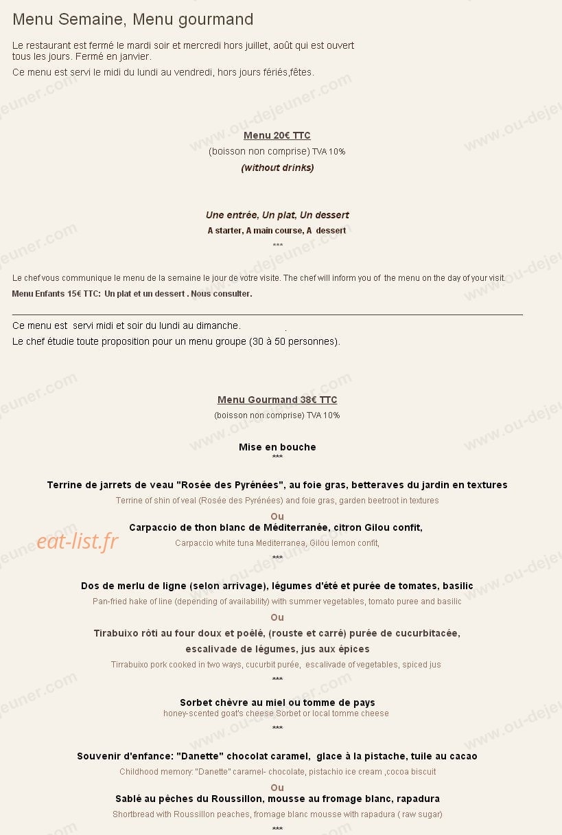 Les Loges du jardin d'Americ — carte page 1