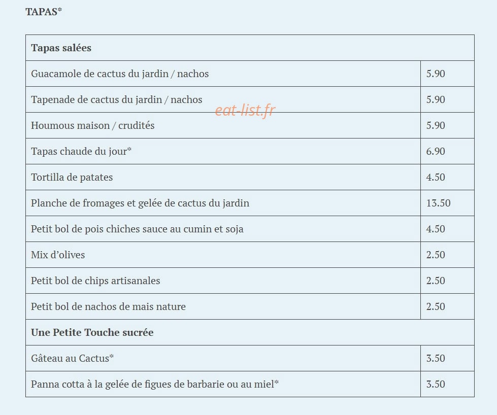 Le Moot Vermuteria — carte page 2