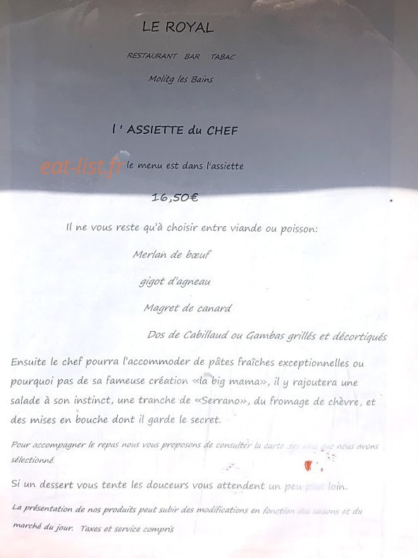 Le Royal — carte page 2