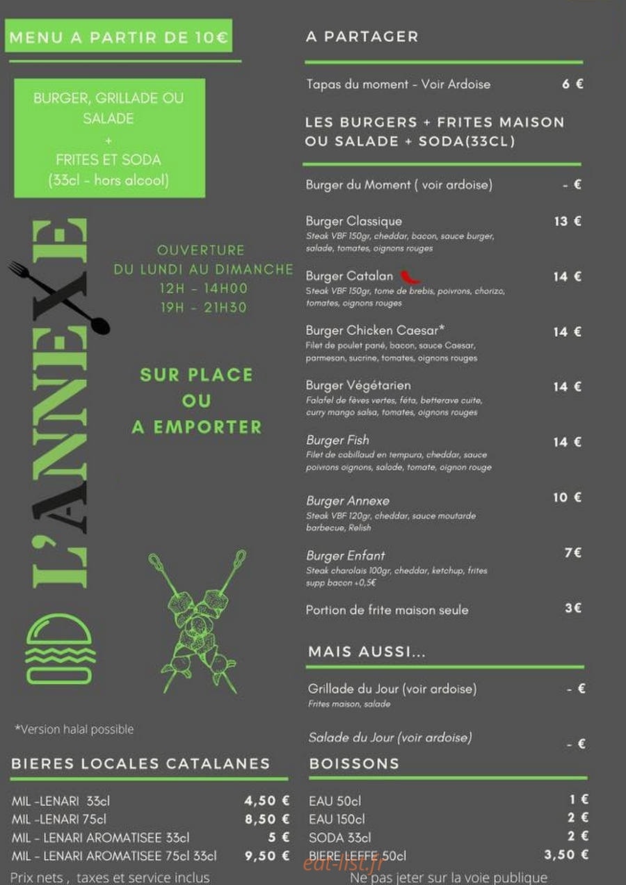 L'Annexe — carte page 1
