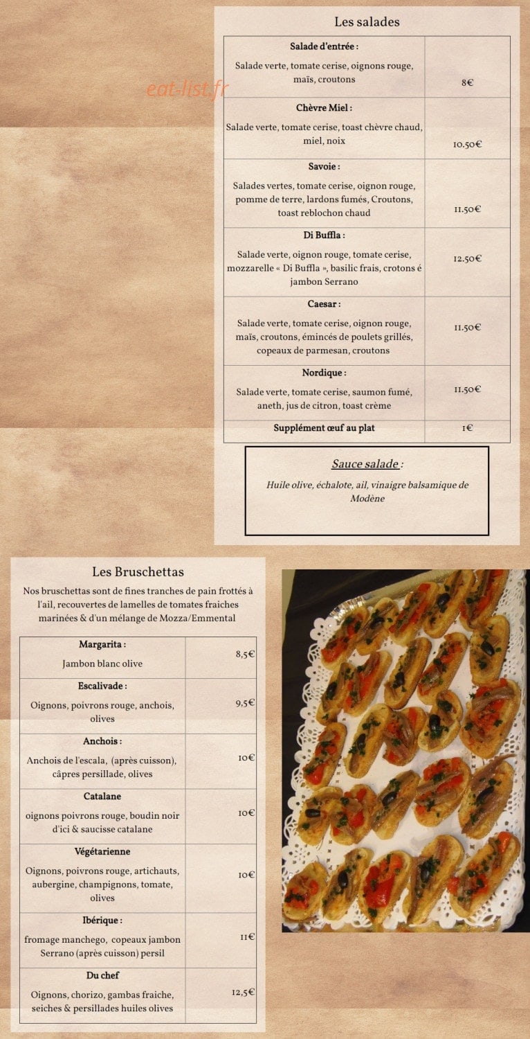 La Pizzaterie — carte page 4