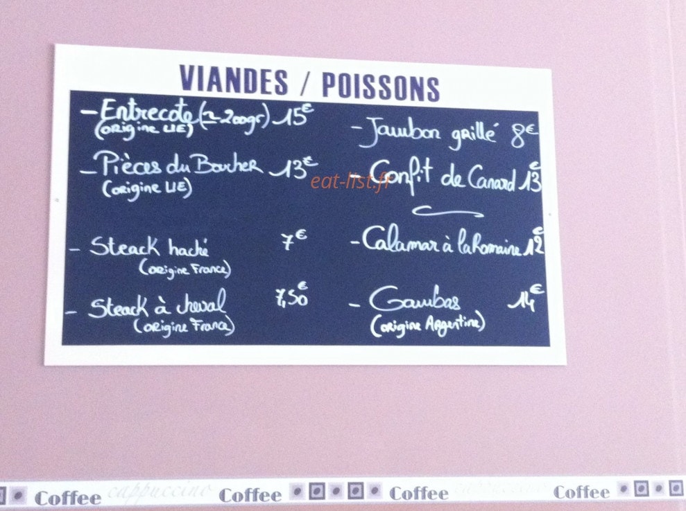 Le bistrot du canigou — carte page 2