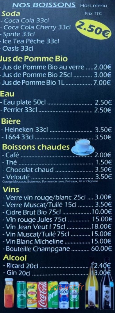 Le Burguer du Stand — carte page 2