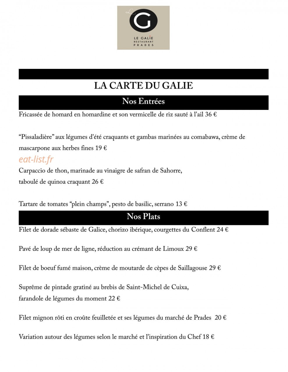 Le Galie — carte page 2