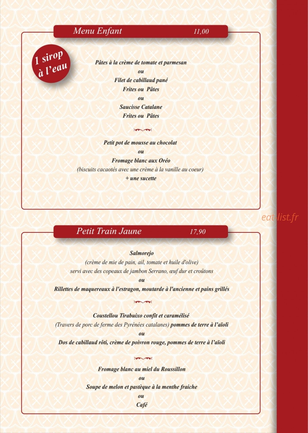 Le Patio — carte page 4
