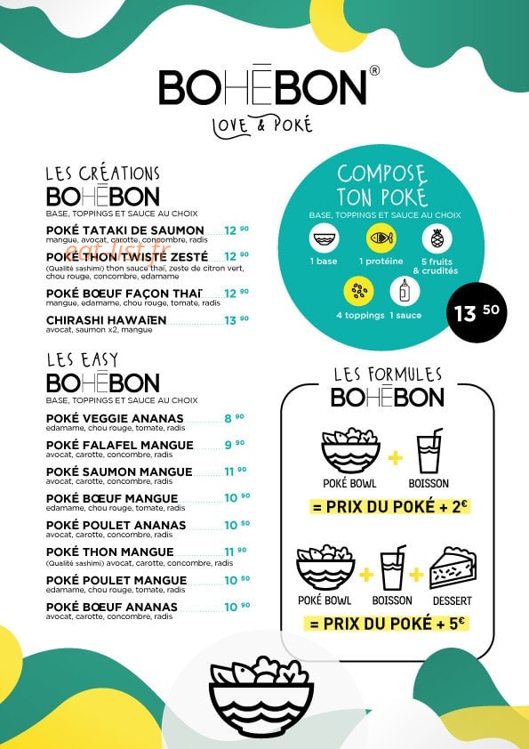 Bohēbon — carte page 1