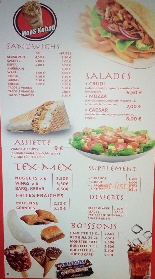 Moos Kebab — carte page 3