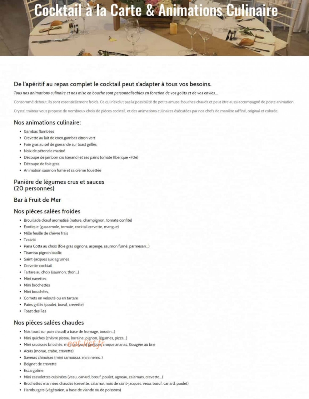 Crystal — carte page 8