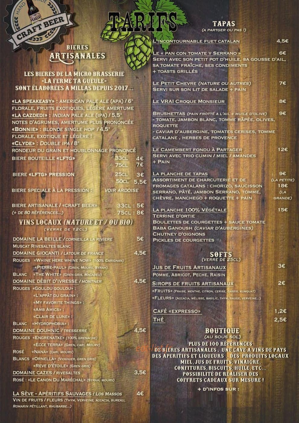Le triple Hop — carte page 1