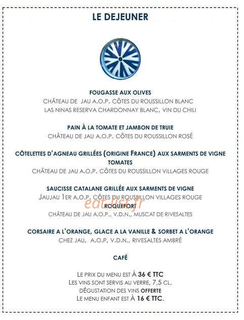 Le Château De Jau — carte page 1