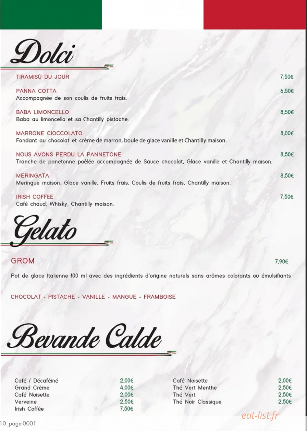 L'Amici — carte page 3