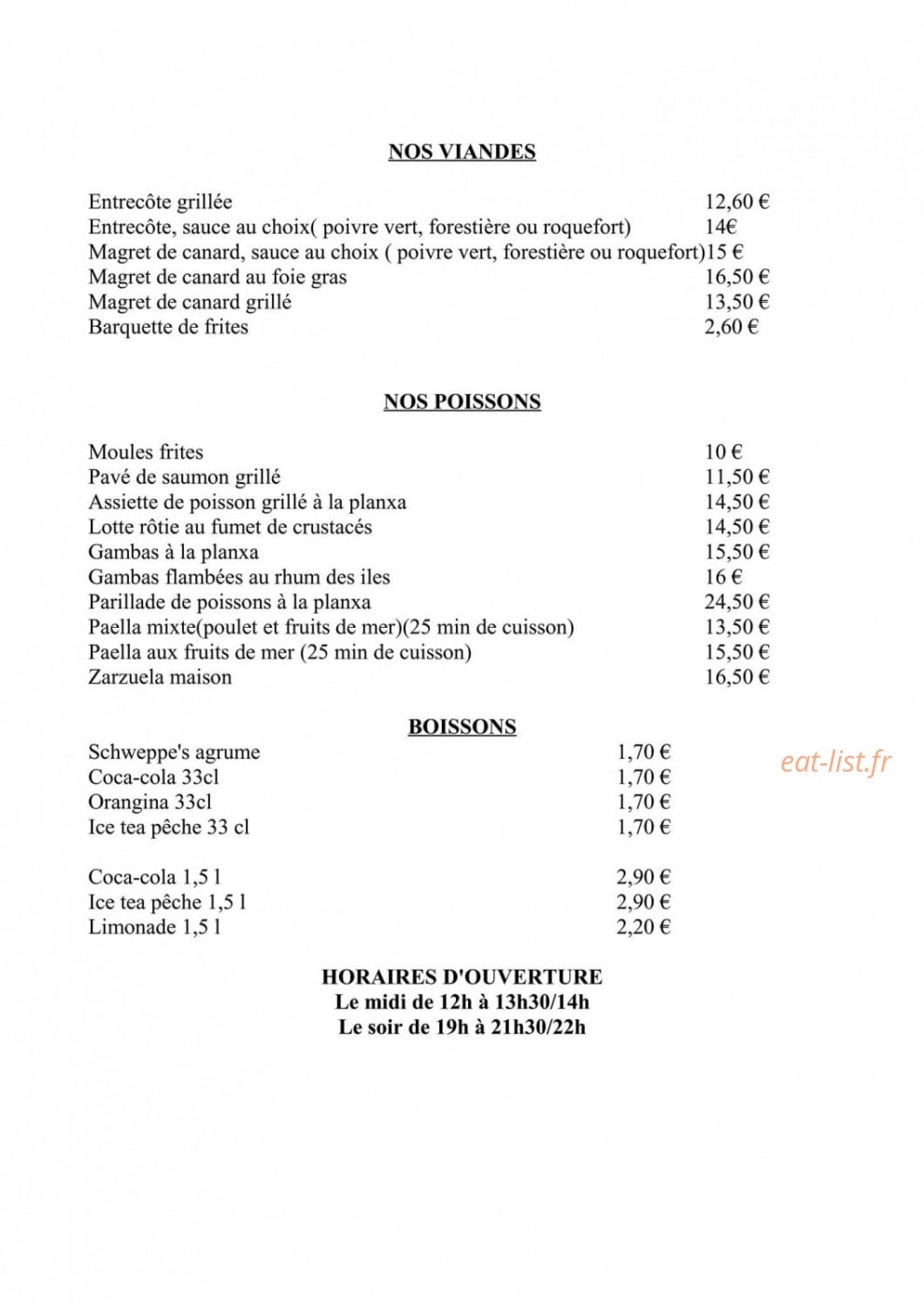 La Bonn' Pizza — carte page 3