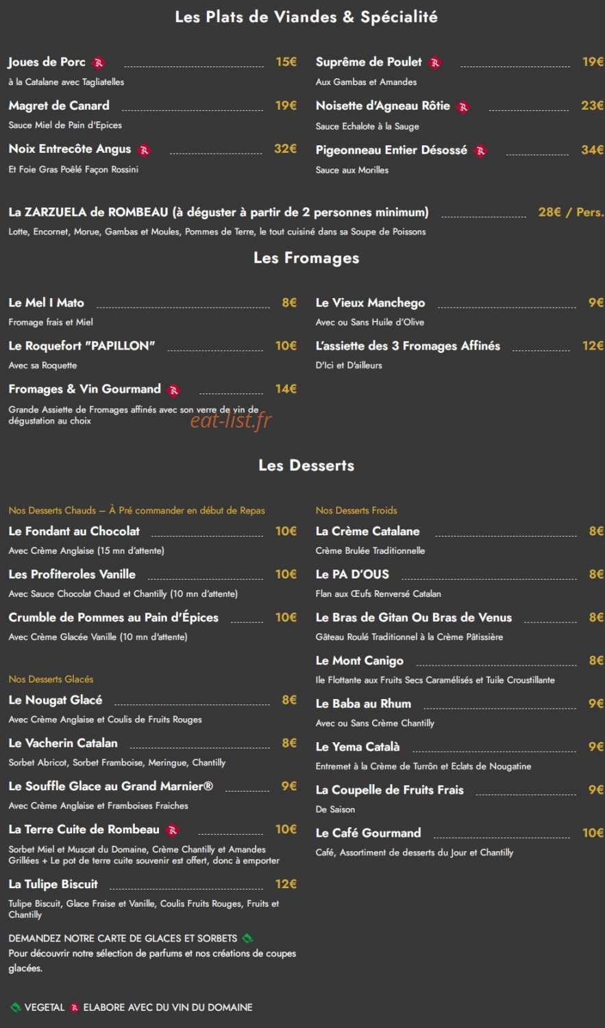 Le Domaine de Rombeau — carte page 2