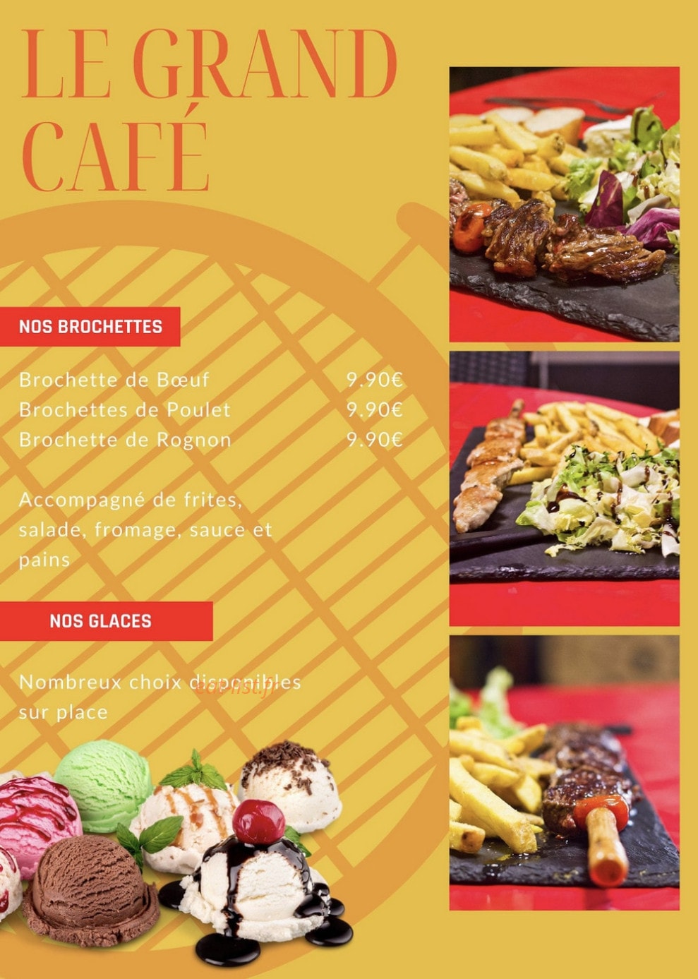 Le Grand Café — carte page 1