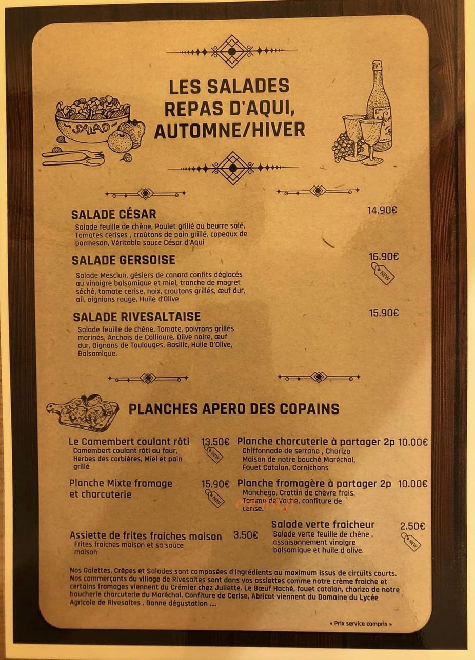 Les Galex D’aqui — carte page 1
