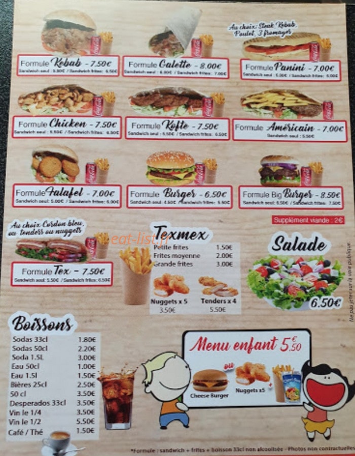Planet kebab — carte page 2