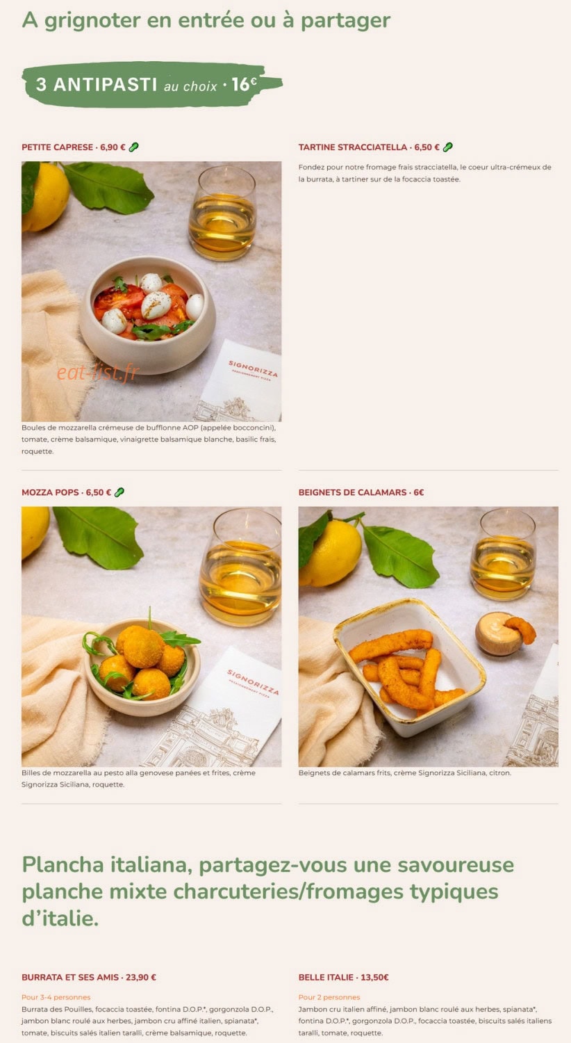 Signorizza — carte page 1