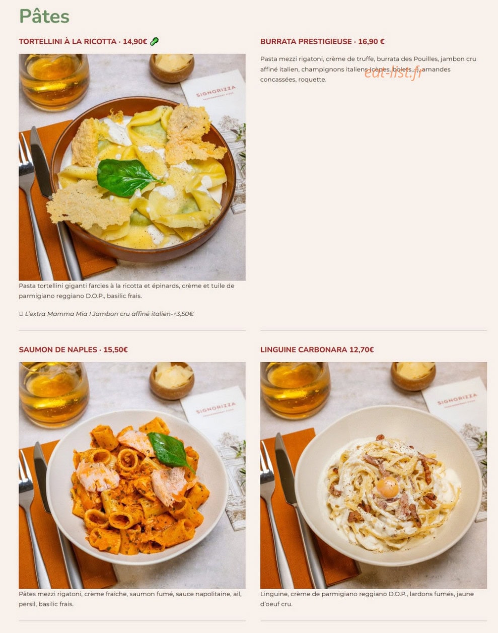Signorizza — carte page 8