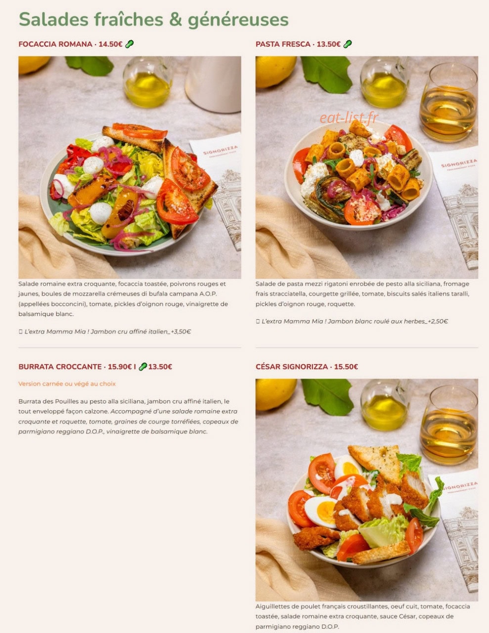 Signorizza — carte page 2