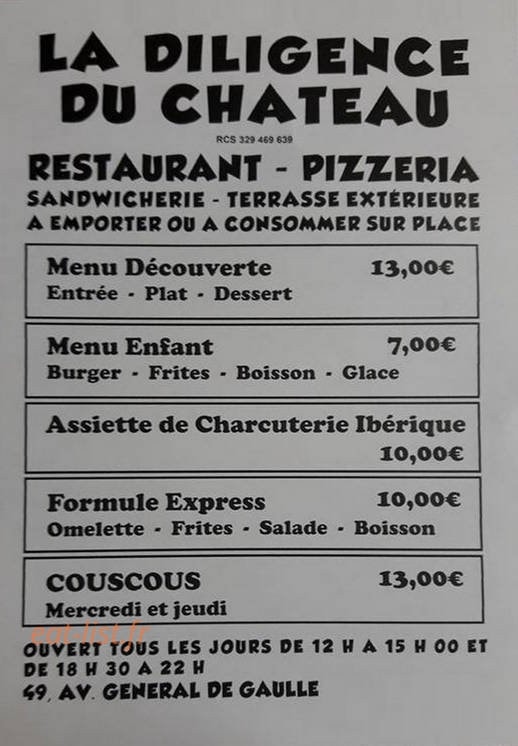 La diligence du chateau — carte page 2