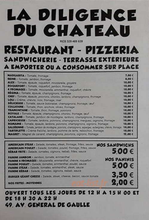 La diligence du chateau — carte page 1