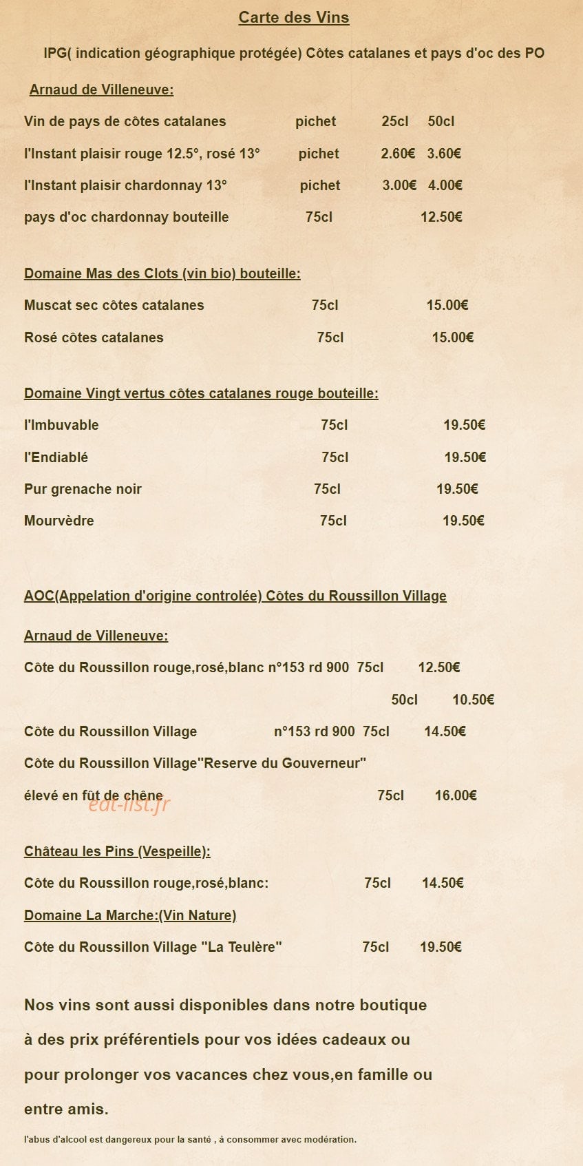 La Loge — carte page 3