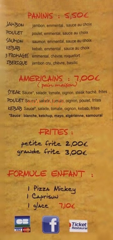 Pizza Delpierro — carte page 2