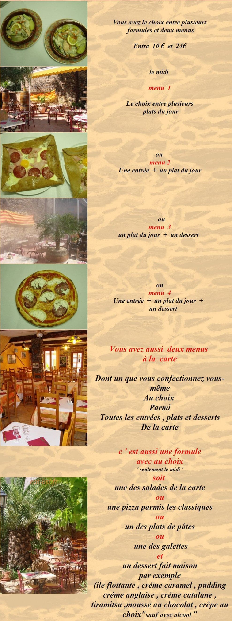 Del Patio — carte page 3