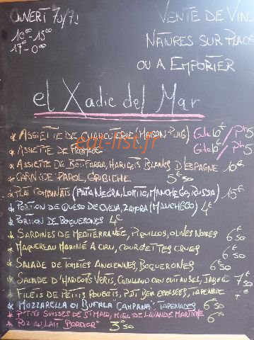 El Xadic del Mar — carte page 1