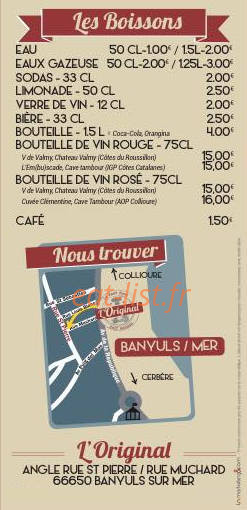 L'Original — carte page 2