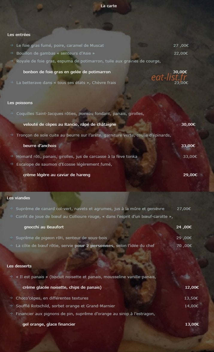 Le Miradou — carte page 4