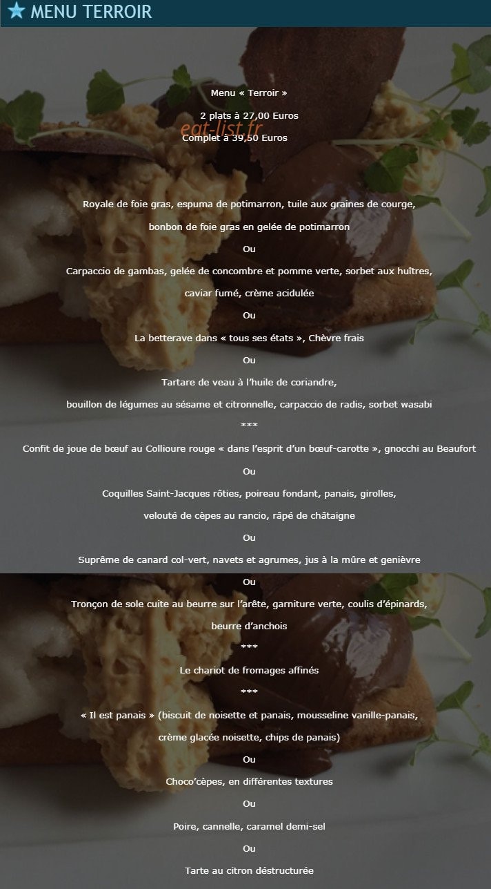 Le Miradou — carte page 2