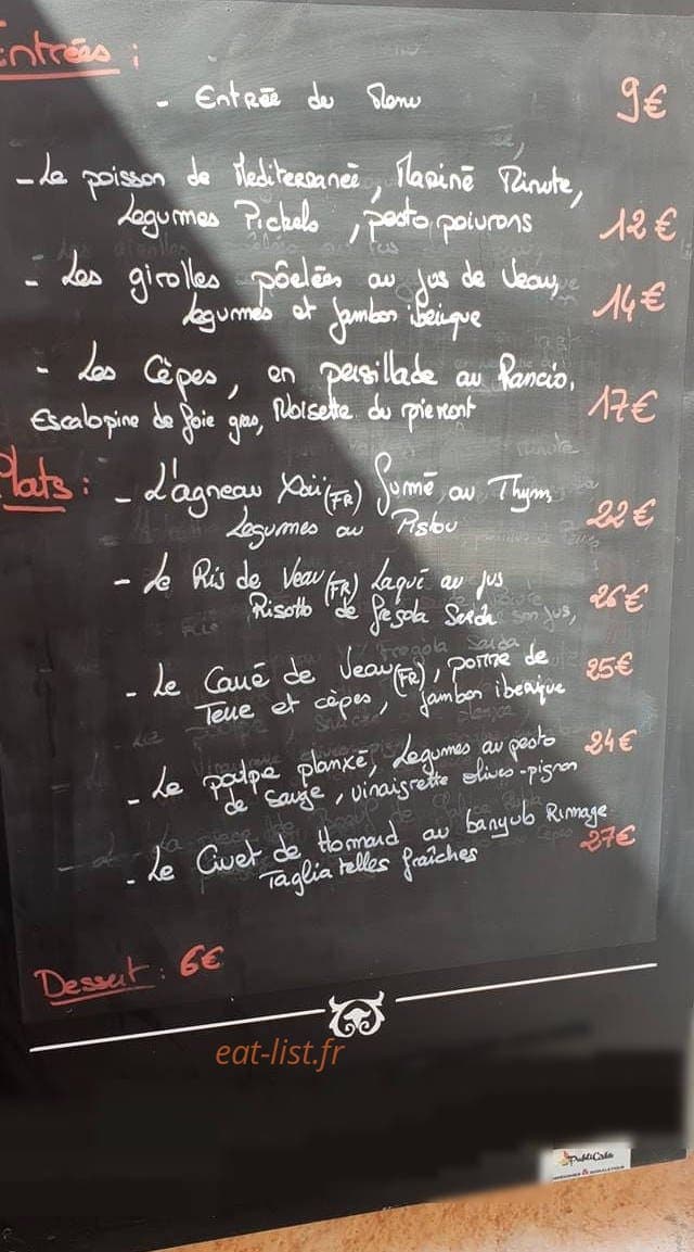 Le Quintessence — carte page 1