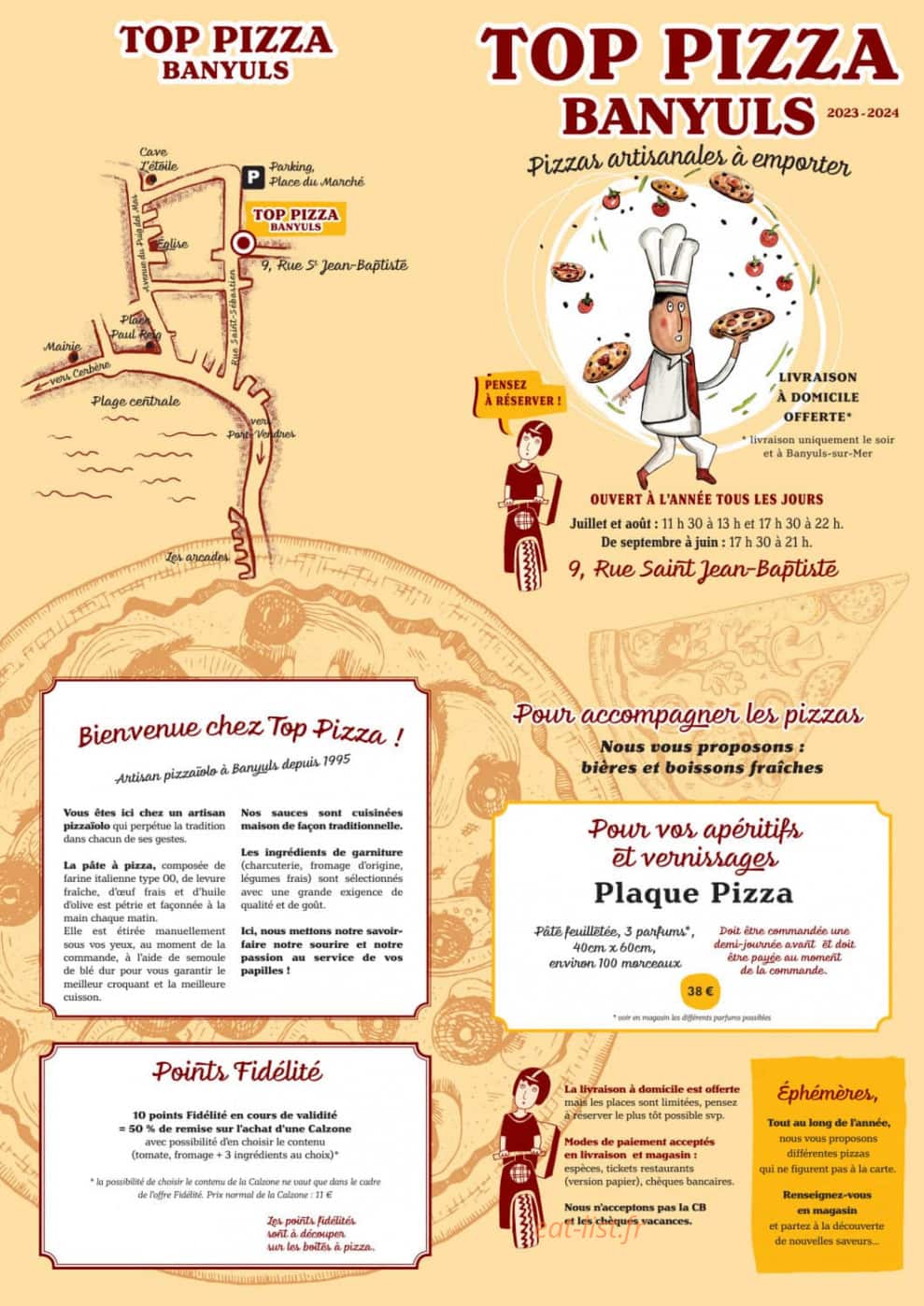 Top Pizza Banyuls — carte page 2