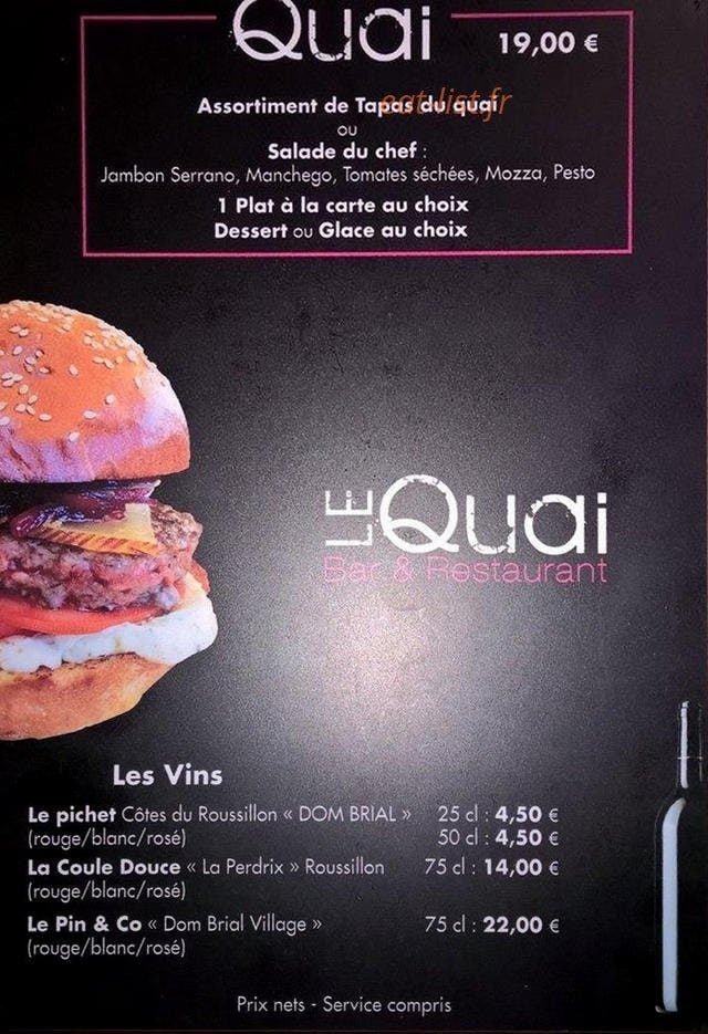 Le Quai — carte page 2